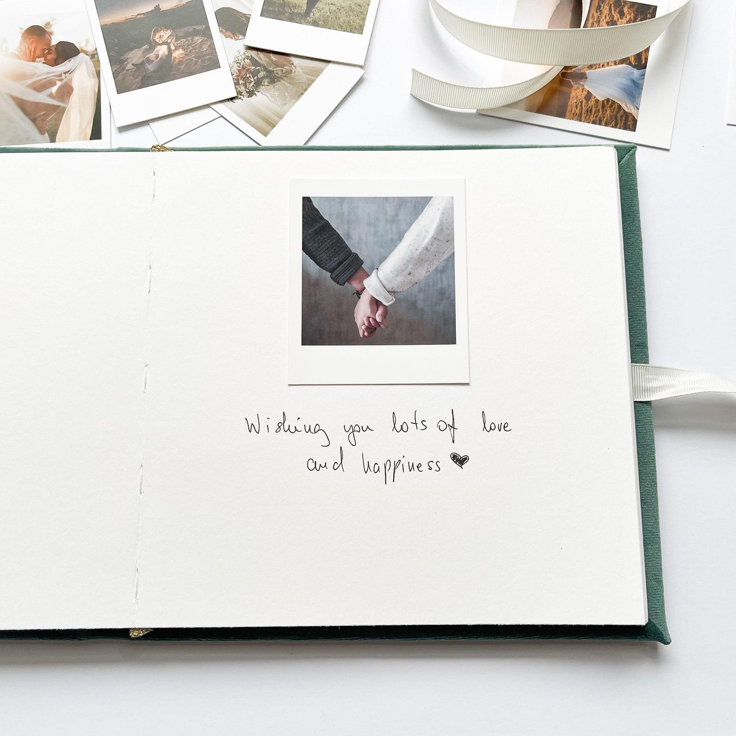 Polaroid Guest Book | Mayo Teal, Coral Cake - klevo Albums